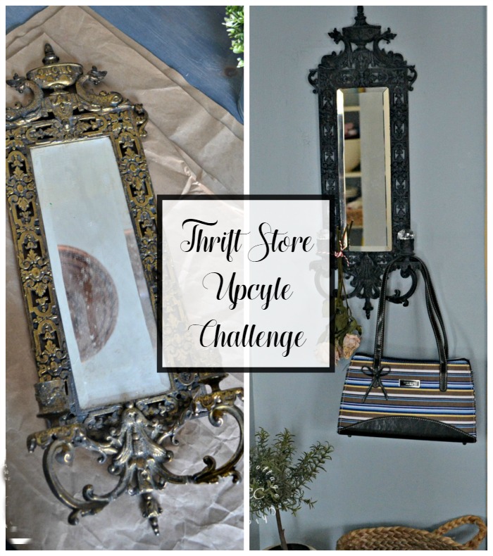 Thrift Store Upcycle Candle Wall Sconce