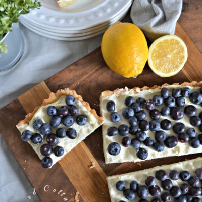 Joanna Gaines Blueberry Mascarpone Tart