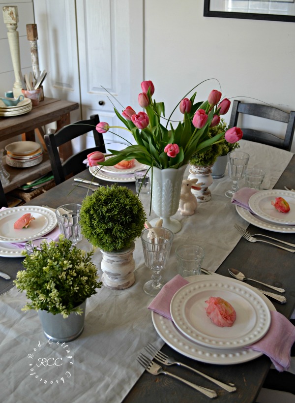 easy spring table decor