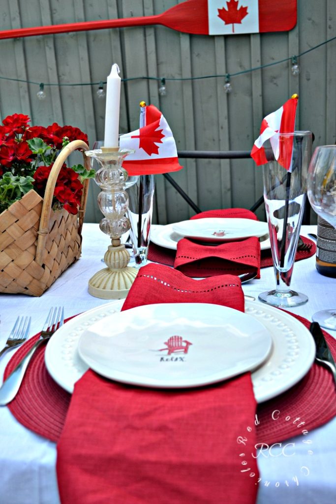 Canada Day Tablescape ideas