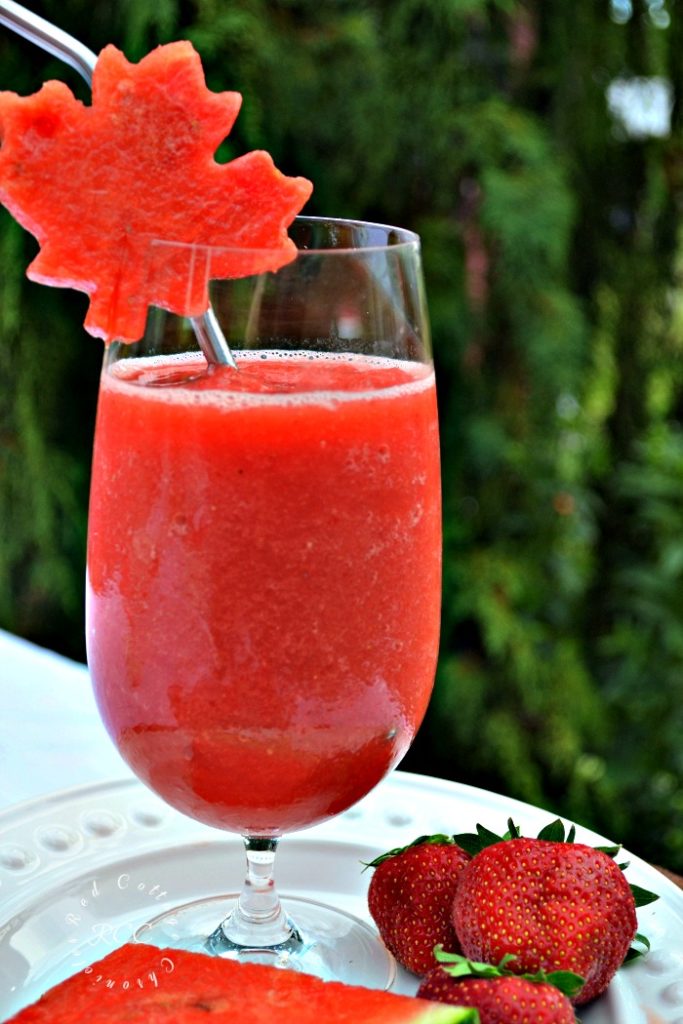 Strawberry Watermelon White Wine Slushy