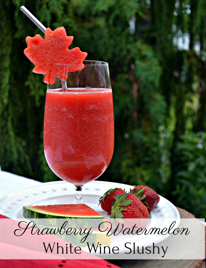 Strawberry Watermelon White Wine Slushy