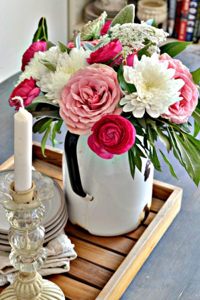 how to arrange grocery store flowers