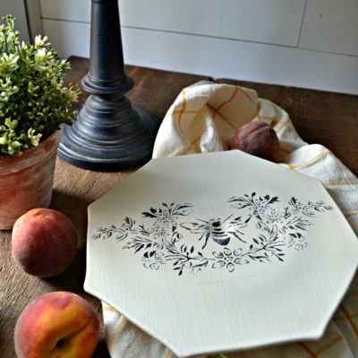 Thrift Store Upcycle Challenge – French Country Style Cake Plate