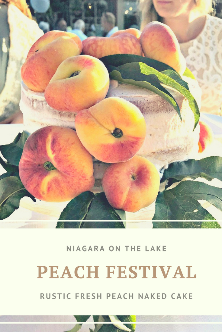 Niagara On The Lake Peach Festival Rustic Peach Layer Cake
