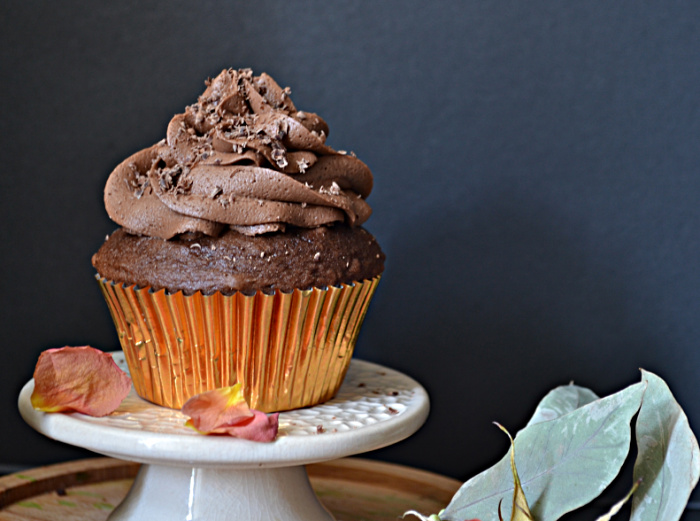 triple chocolate cupcake