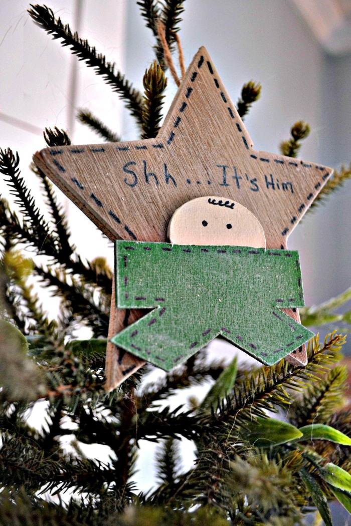 Shhh….it’s Him Christmas Ornament