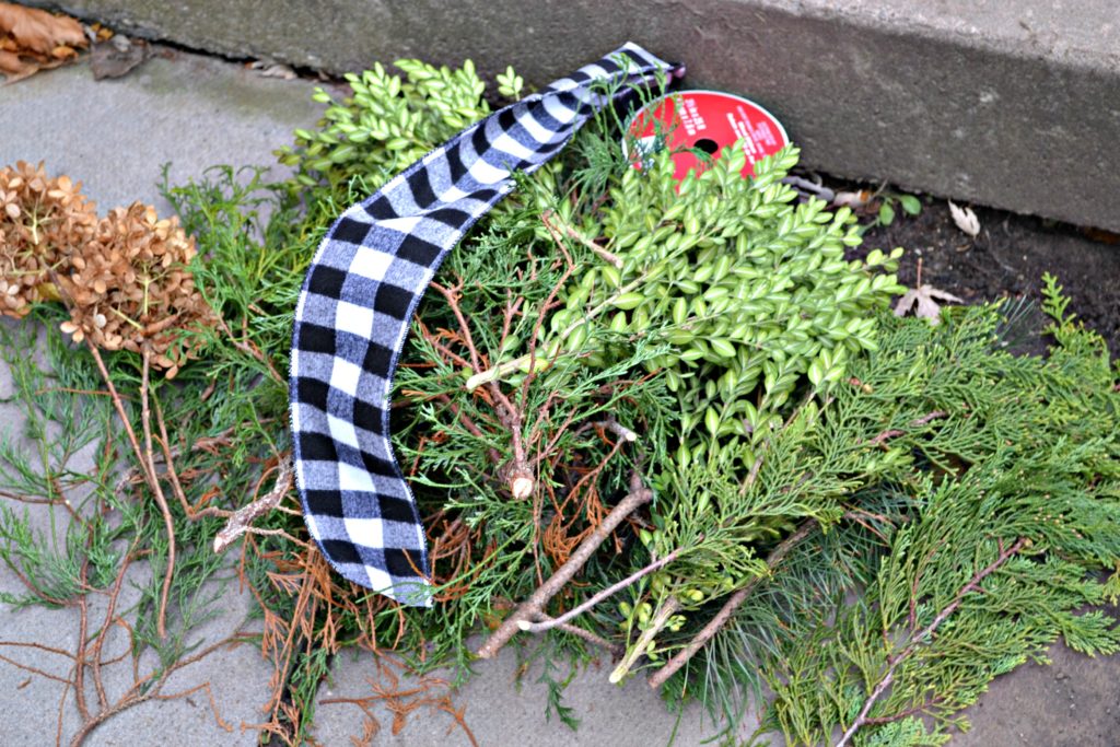 Foraged Christmas Window Boxes