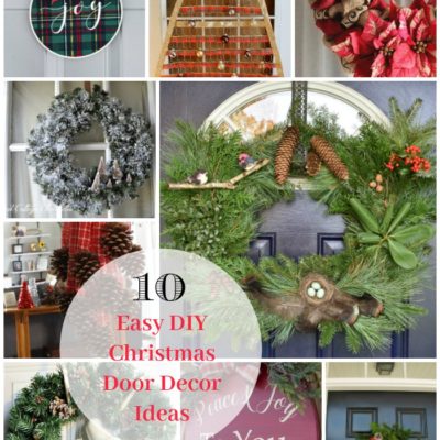 10 Easy DIY Christmas Door Decor Tutorials