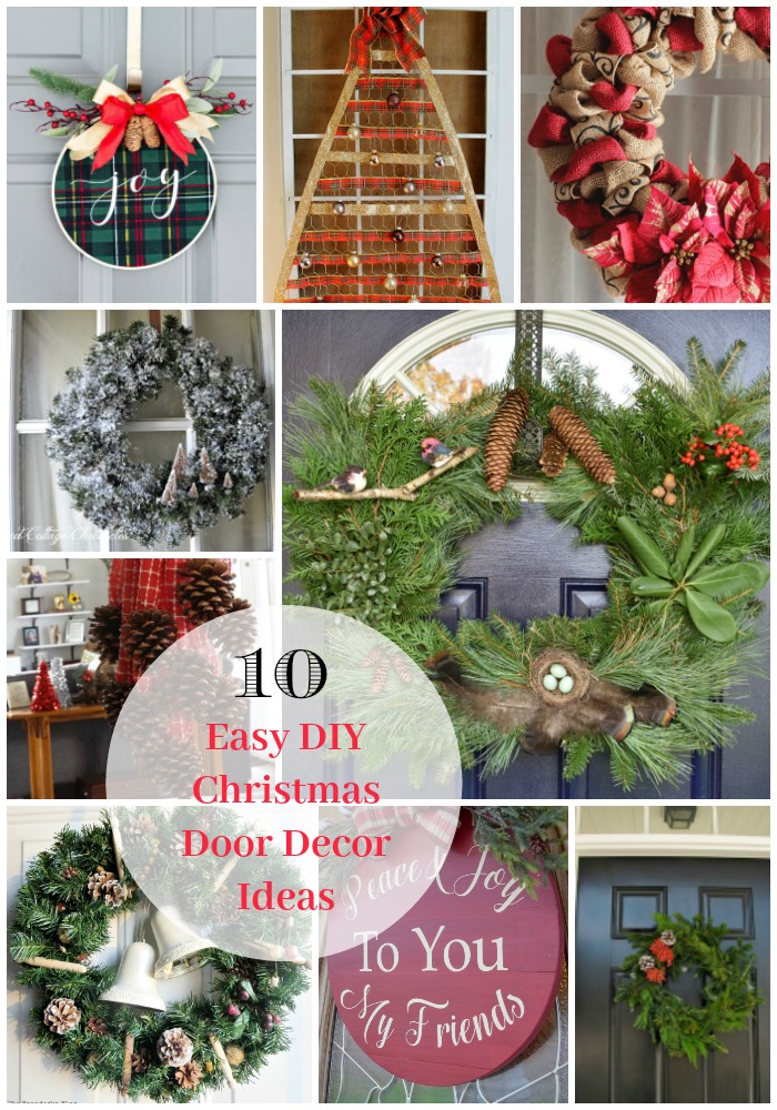 10 Easy DIY Christmas Door Decor Tutorials