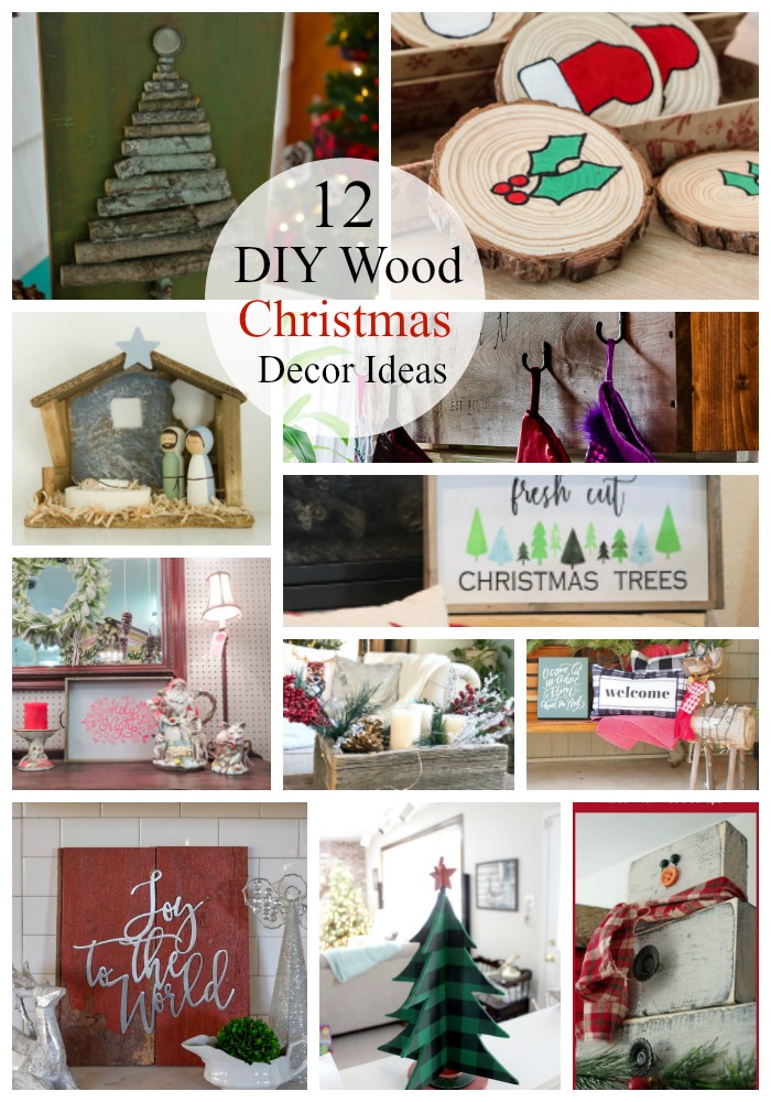 How to Decoupage Wood Christmas DIY Decor Ideas