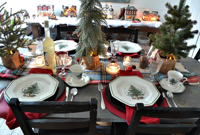 Winter Woodland Christmas Tablescape