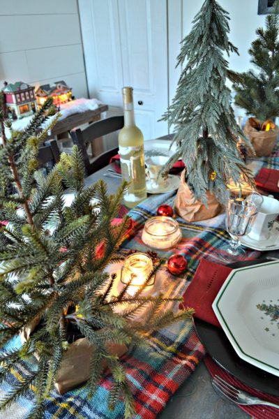 Winter Woodland Christmas Tablescape