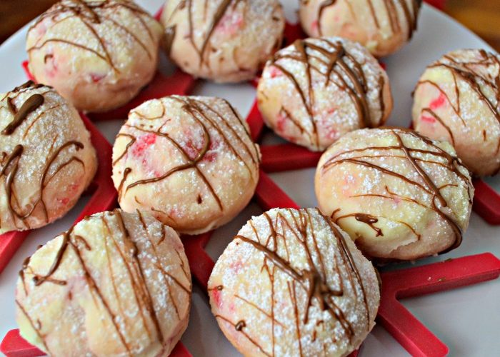 Christmas Cookie Week - Chocolate Cherry Snowballs