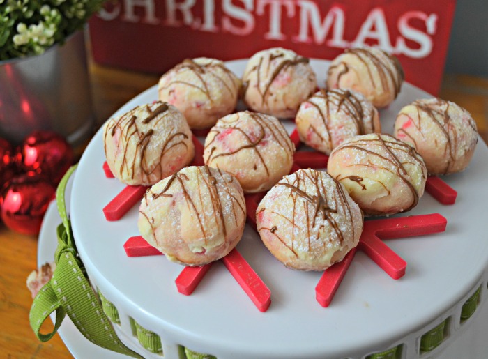Chocolate Cherry Snowballs Christmas Cookies