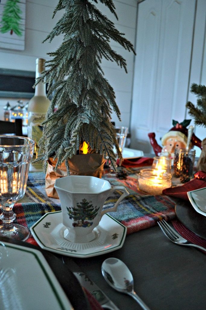 Winter Woodland Christmas Tablescape