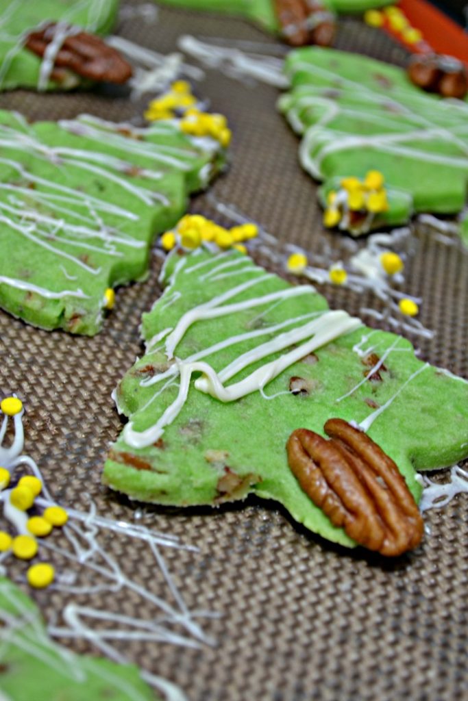 Pecan Shortbread Christmas Trees