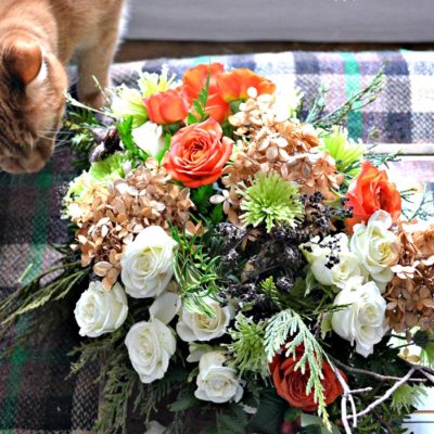 Market Flower Monday – $12 Coffee Table Arrangement