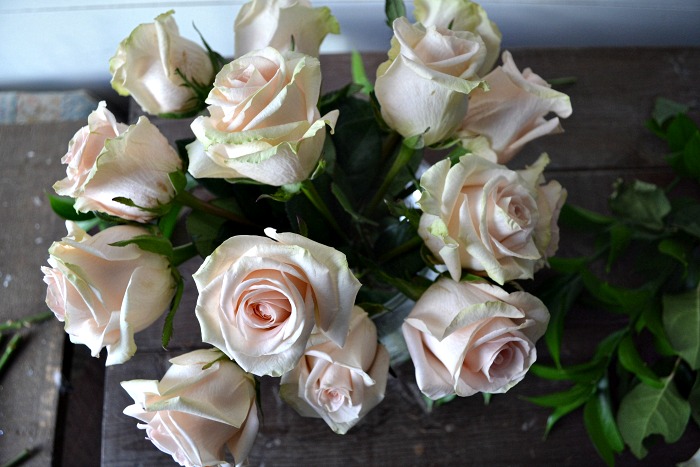 How to arrange roses