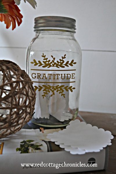 Gratitude Jar An Easy Cricut Project