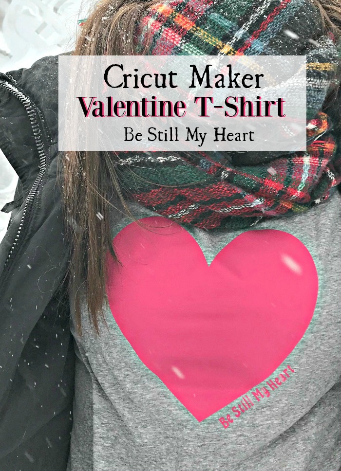 Easy Valentine t-shirt Cricut Maker Project