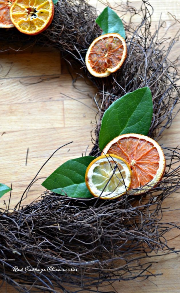 Dried Citrus Wreath Upcyle Project