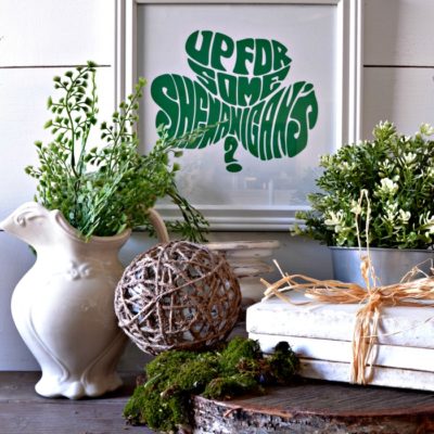 Cricut Projects for Beginners – Shamrock Subway Art