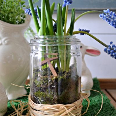 Mason Jar Terrarium for Easter