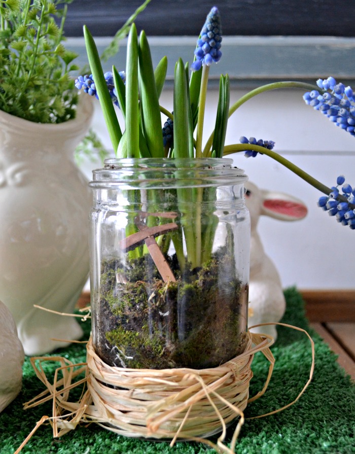 Mason Jar Terrarium for Easter