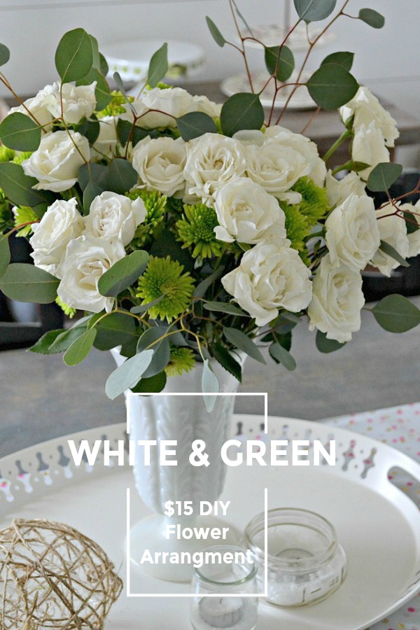 White and Green Flower Arrangement