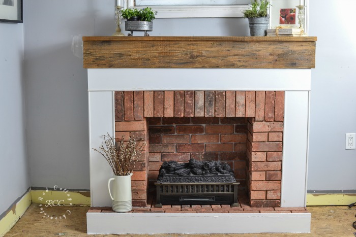 How to build a fireplace for an electric log insert