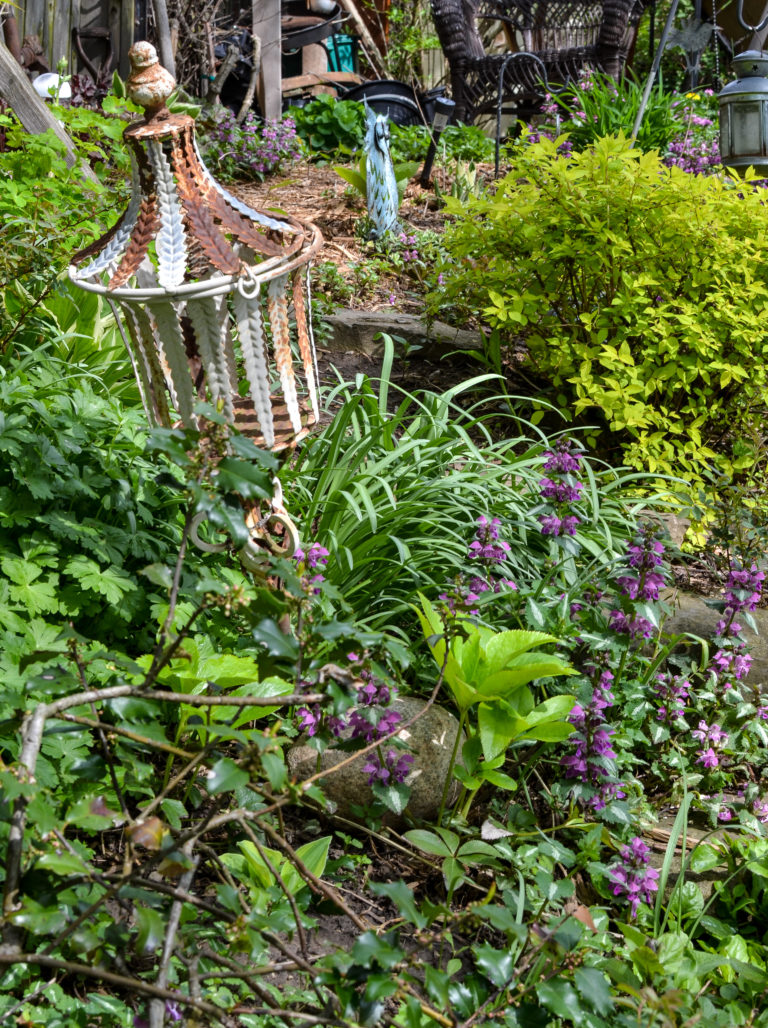 A Cozy Rustic Garden Collected Over Time