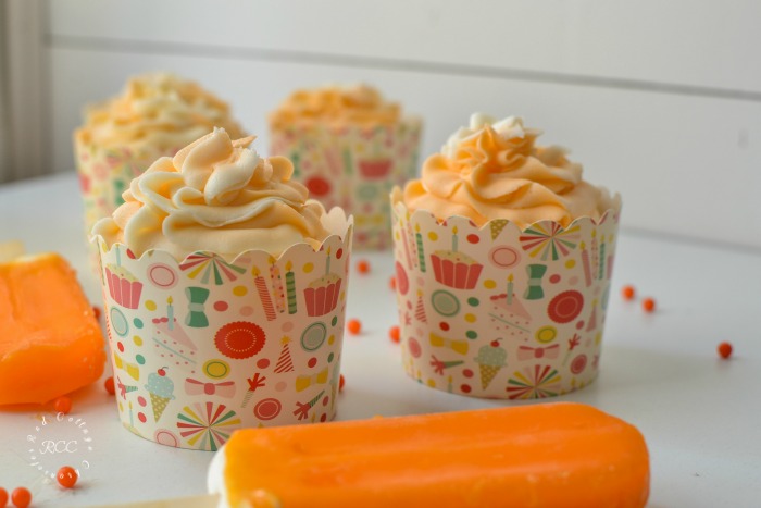 Orange Creamsicle Cupcakes