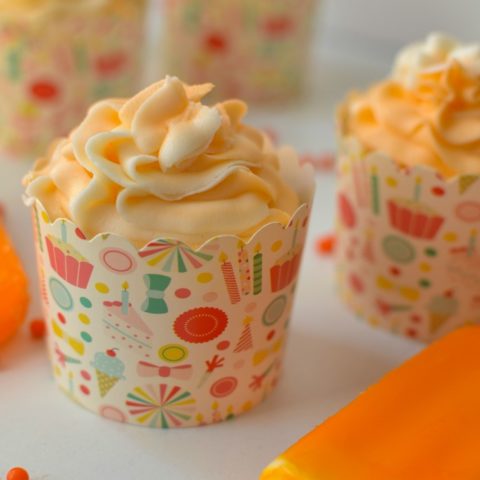 orange creamsicle cupcakes