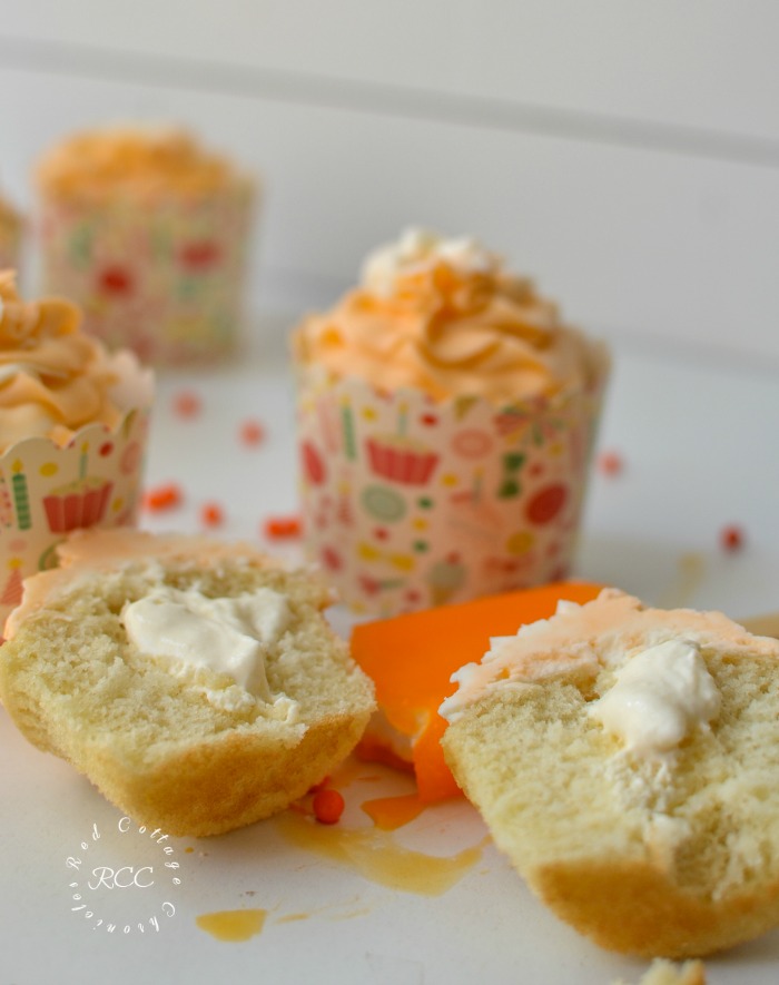 Orange Creamsicle cupcakes