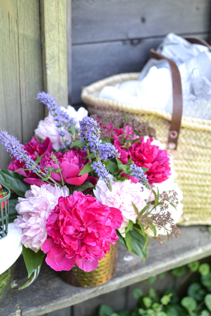 Garden flower arrangements