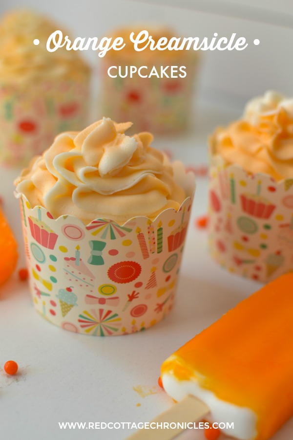 Orange Creamsicle Cupcakes