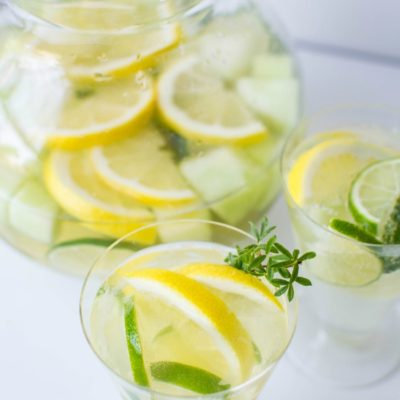 Lime and Melon White Wine Sangria