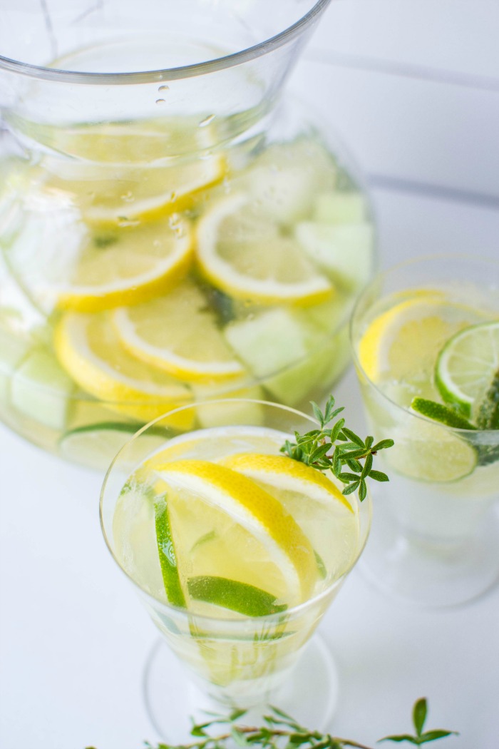 Lime and Melon White Wine Sangria