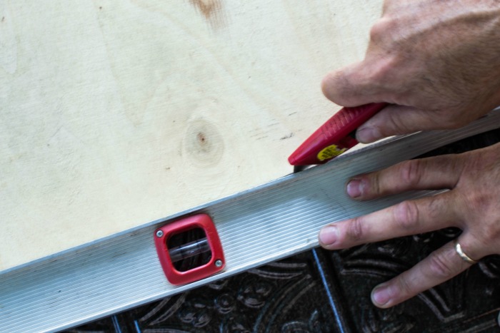 DIY wood tray instructions