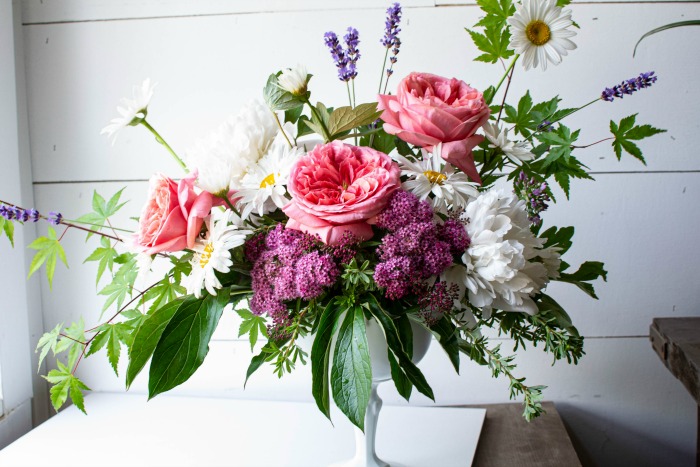 English Country garden arrangement