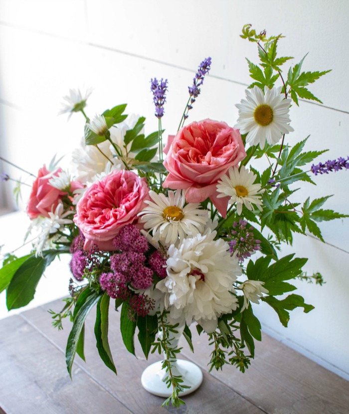 English Country garden arrangement