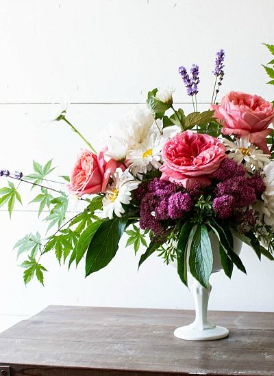 English country garden arrangement