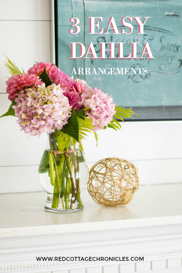3 easy dahlia arrangements