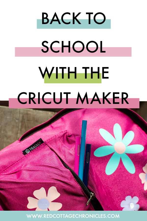Back to school custom school supplies with Cricut