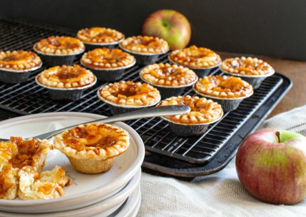 apple cider cheesecake tartlets