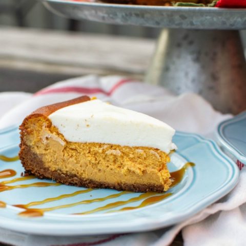 Marshmallow pumpkin cheesecake
