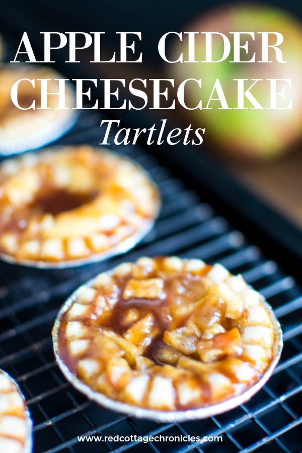 apple cider cheesecake tartlets