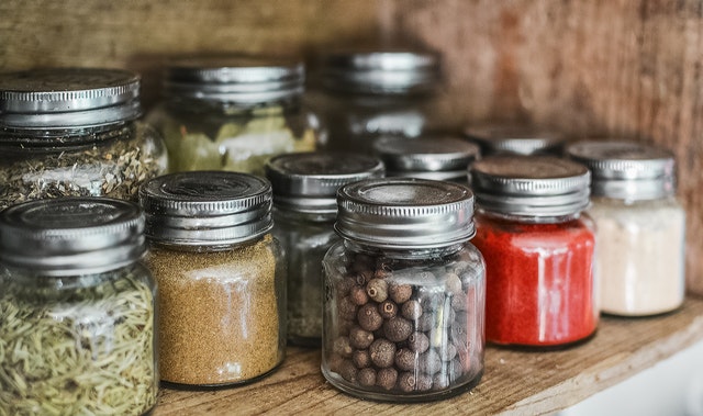Ball jars for pantry storage to reduce plastic waste