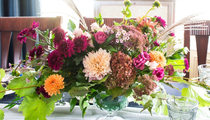 Fall flower arrangement